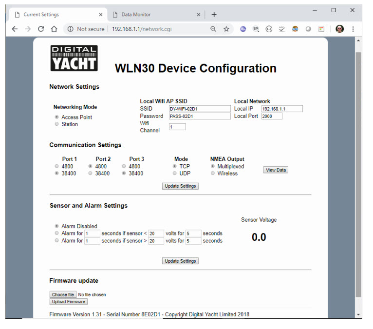 Digital Yacht WLN30 Smart Wireless NMEA Multiplexer.  - 5