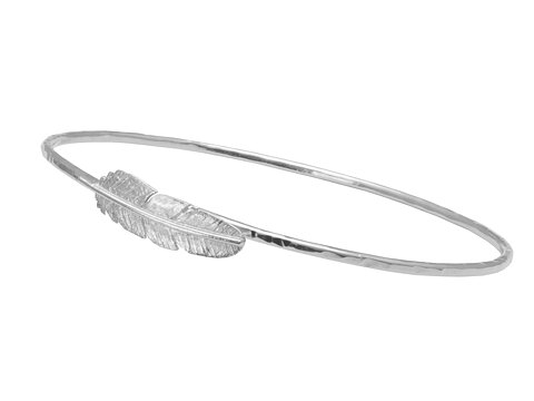 Armband fjäder silver