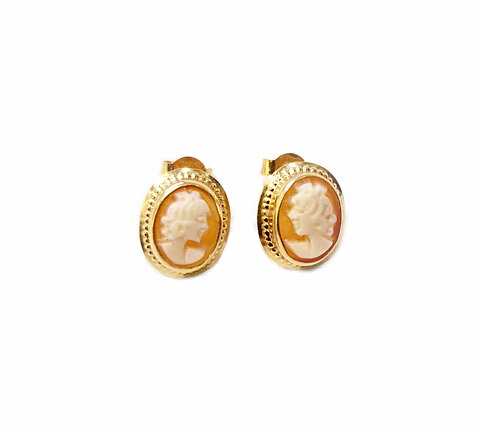 Guldörhängen camé  18 k