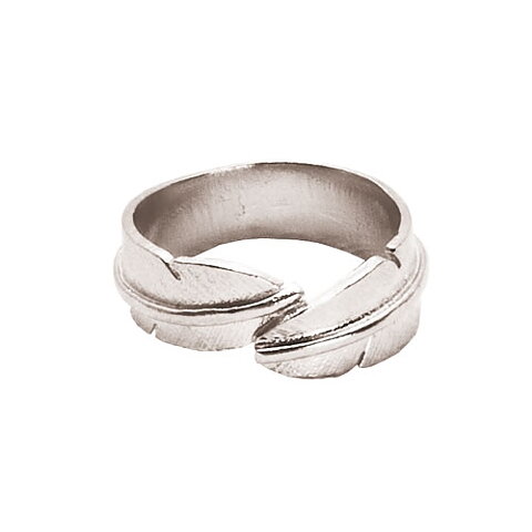 Ring fjäder silver