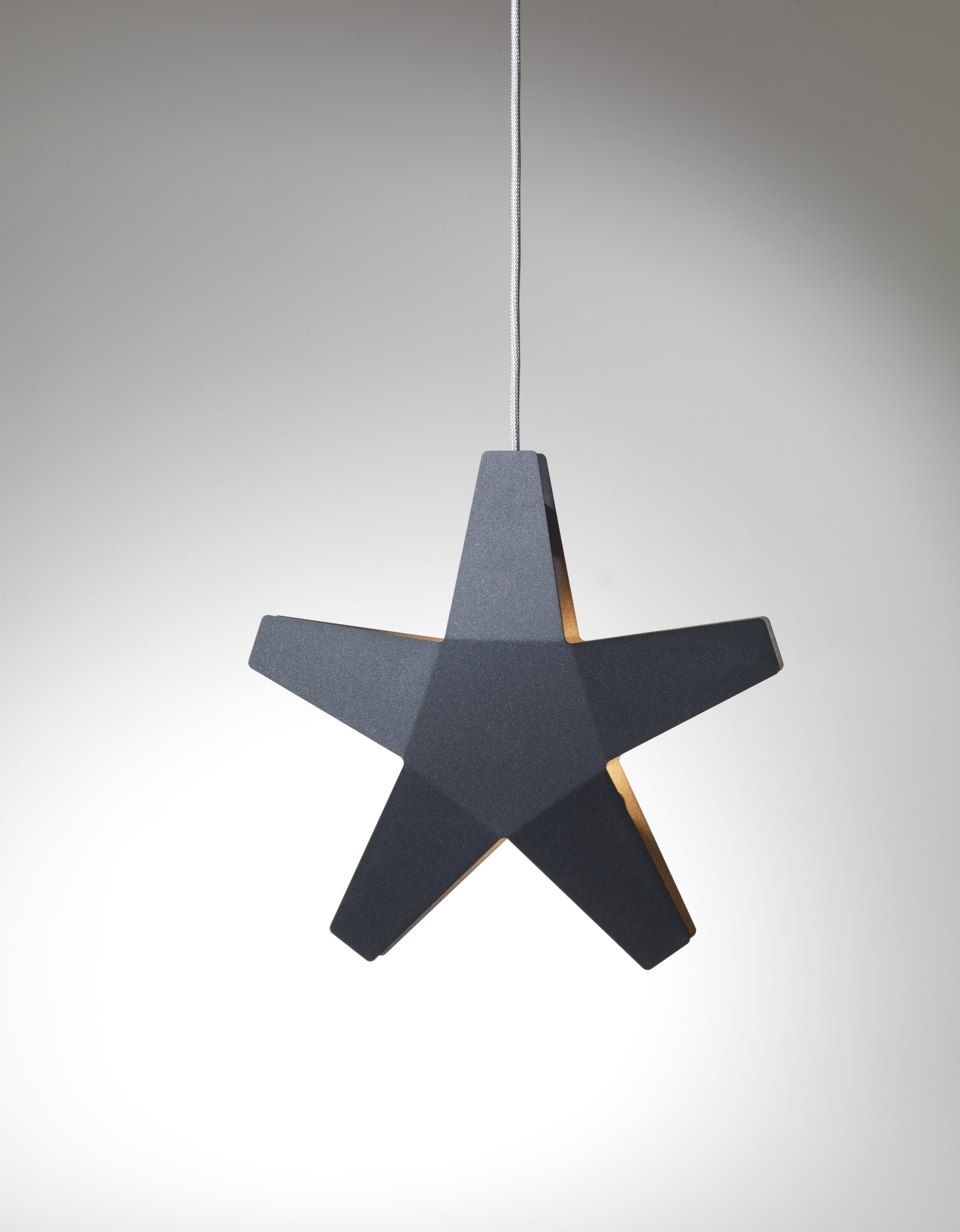 SMD Adventsstjärna grå