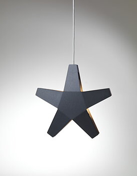 SMD Adventsstjärna grå