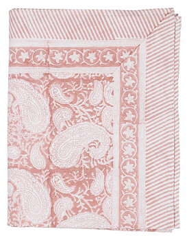 Chamois-Big Paisley-duk fuchsia rose ,150x350cm