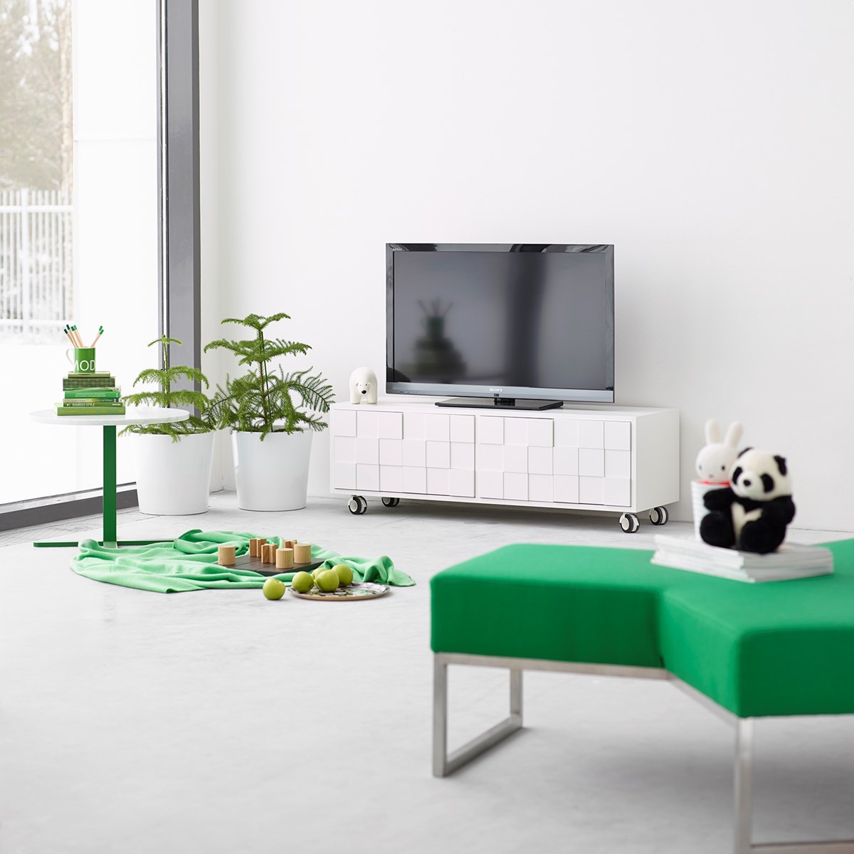 A2-Collect Cabinet 2010 mediabänk med ben 59 cm  - 3