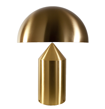 Oluce-Atollo 233  large, guld