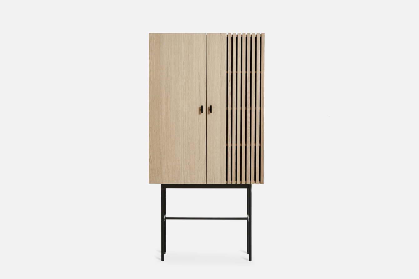 Woud-highboard ,Array -skåp - 3