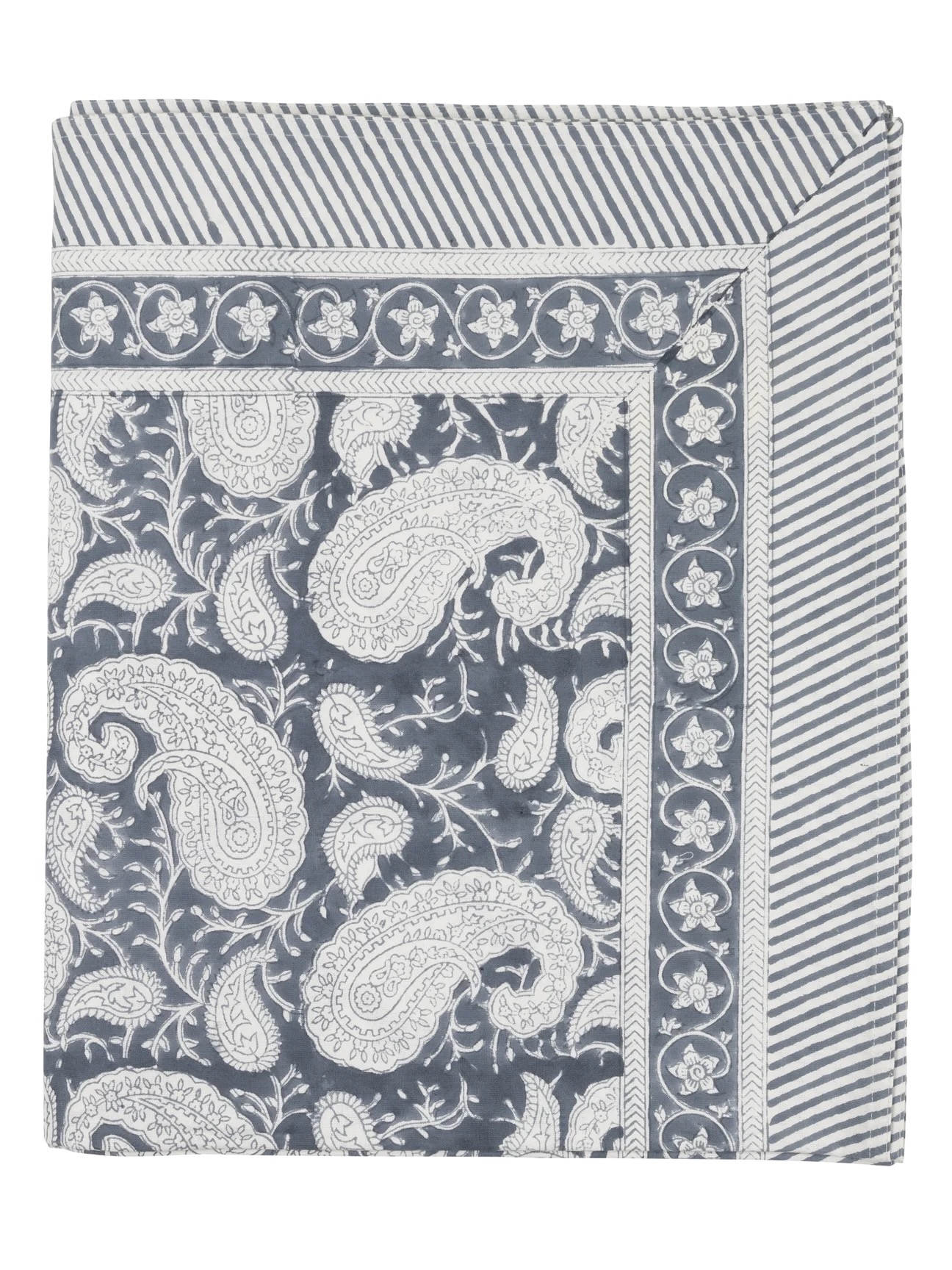 Chamois-big paisley-duk-dark grey - 3