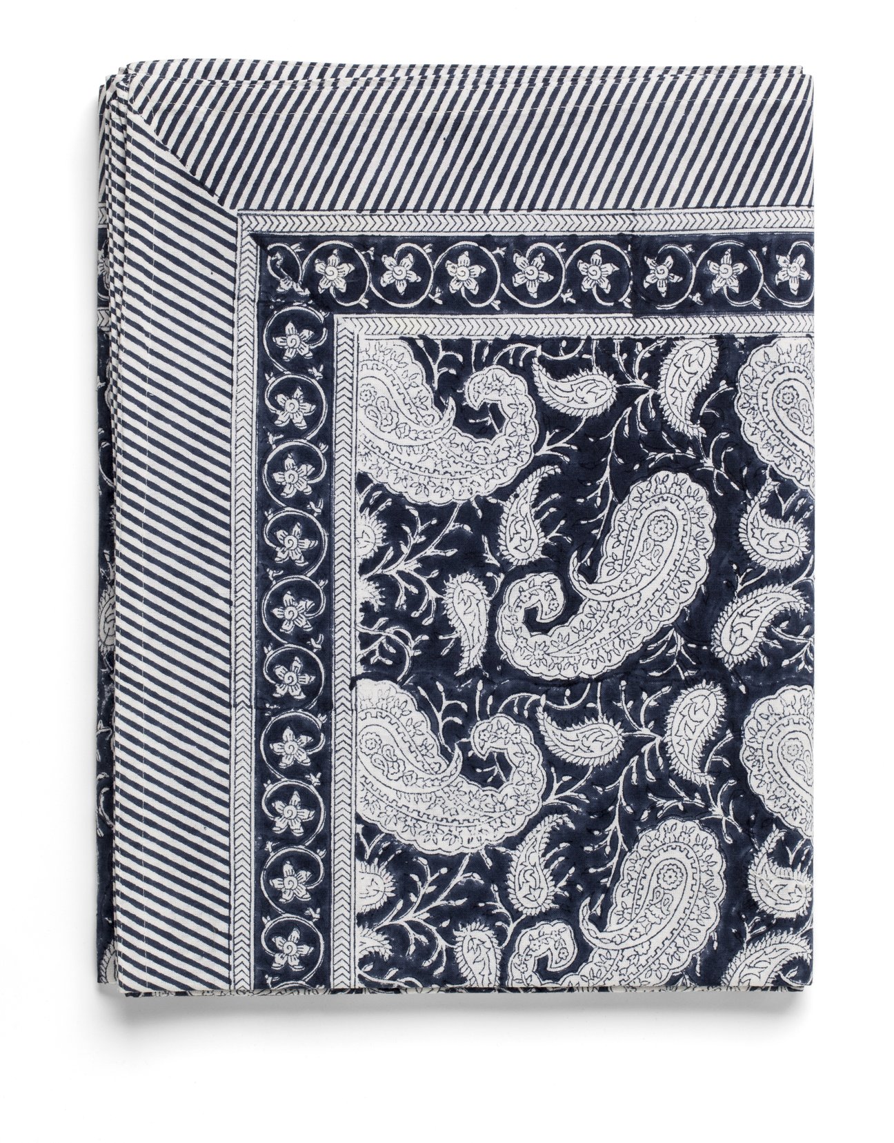 Chamois-big Paisley-duk-navy , 2 storlekar