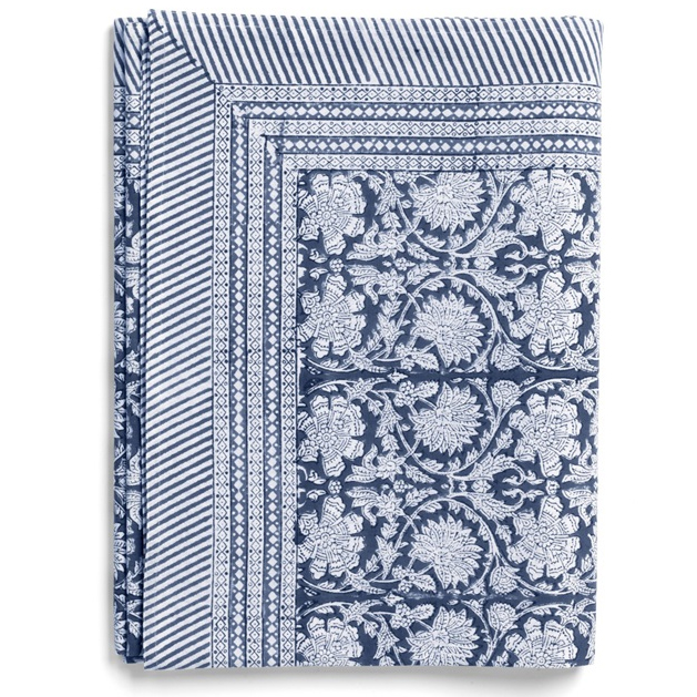 Chamois-bomullsduk-paradise-navy-marinblå