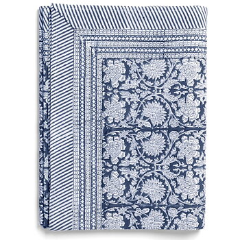 Chamois-bomullsduk-paradise-navy-marinblå