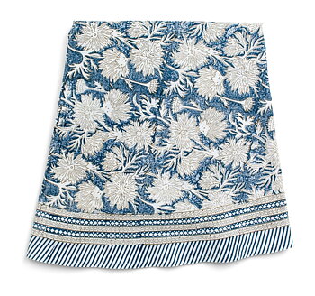 Chamois-bomullsduk-rund 220 cm -waterlily 