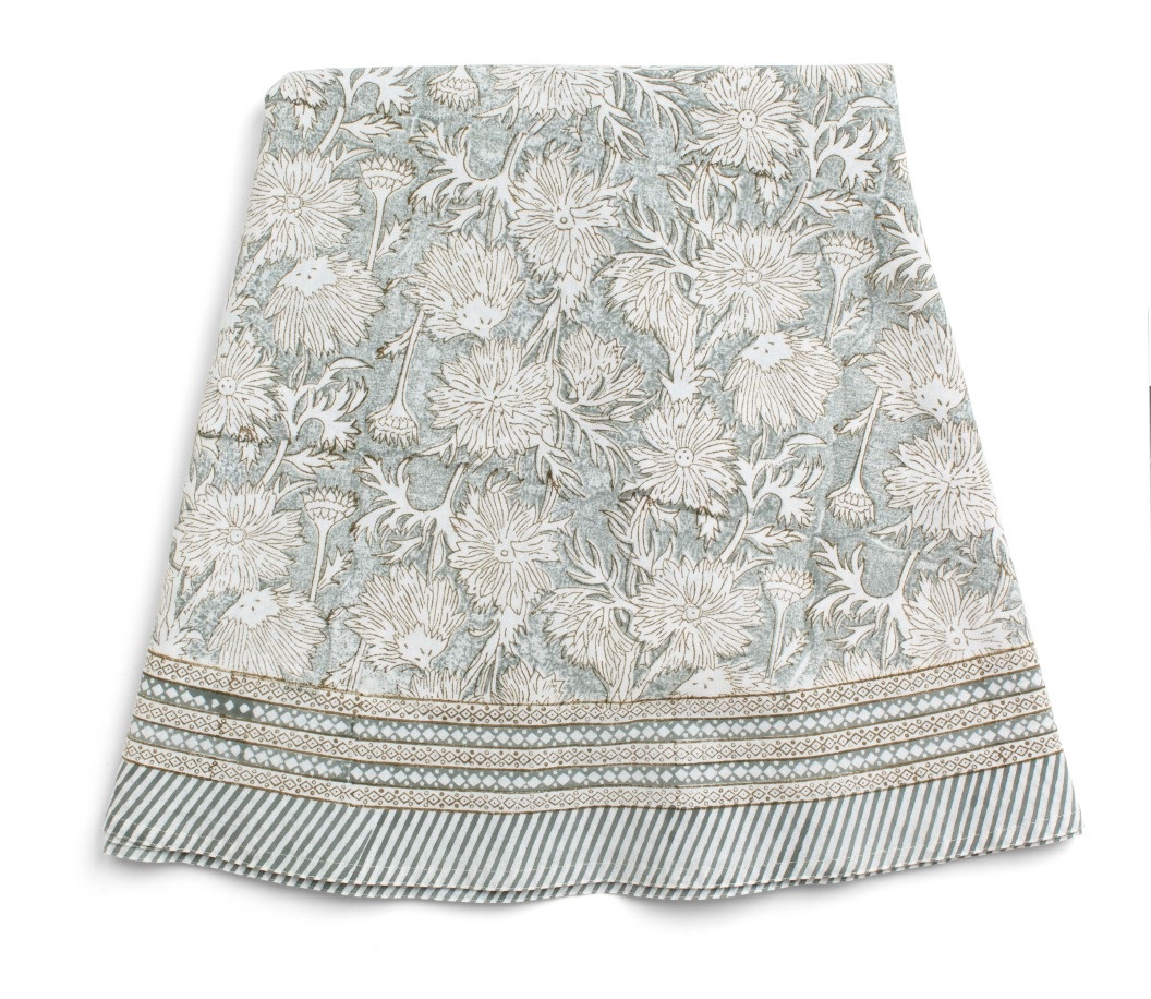 Chamois-bomullsduk-rund 220 cm -waterlily  - 3