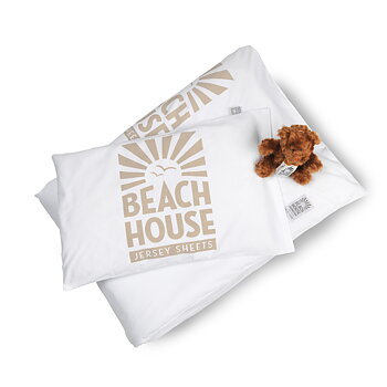 Beach House baby påslakan logo