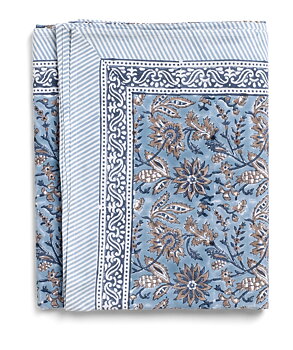 Chamois-bomullsduk-indian summer-blue