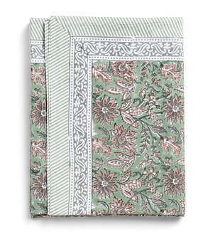 Chamois-bomullsduk-indian summer-green