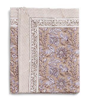 Chamois-bomullsduk-indian summer-beige/lavender