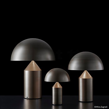 Oluce-Atollo 233  large, satin bronze