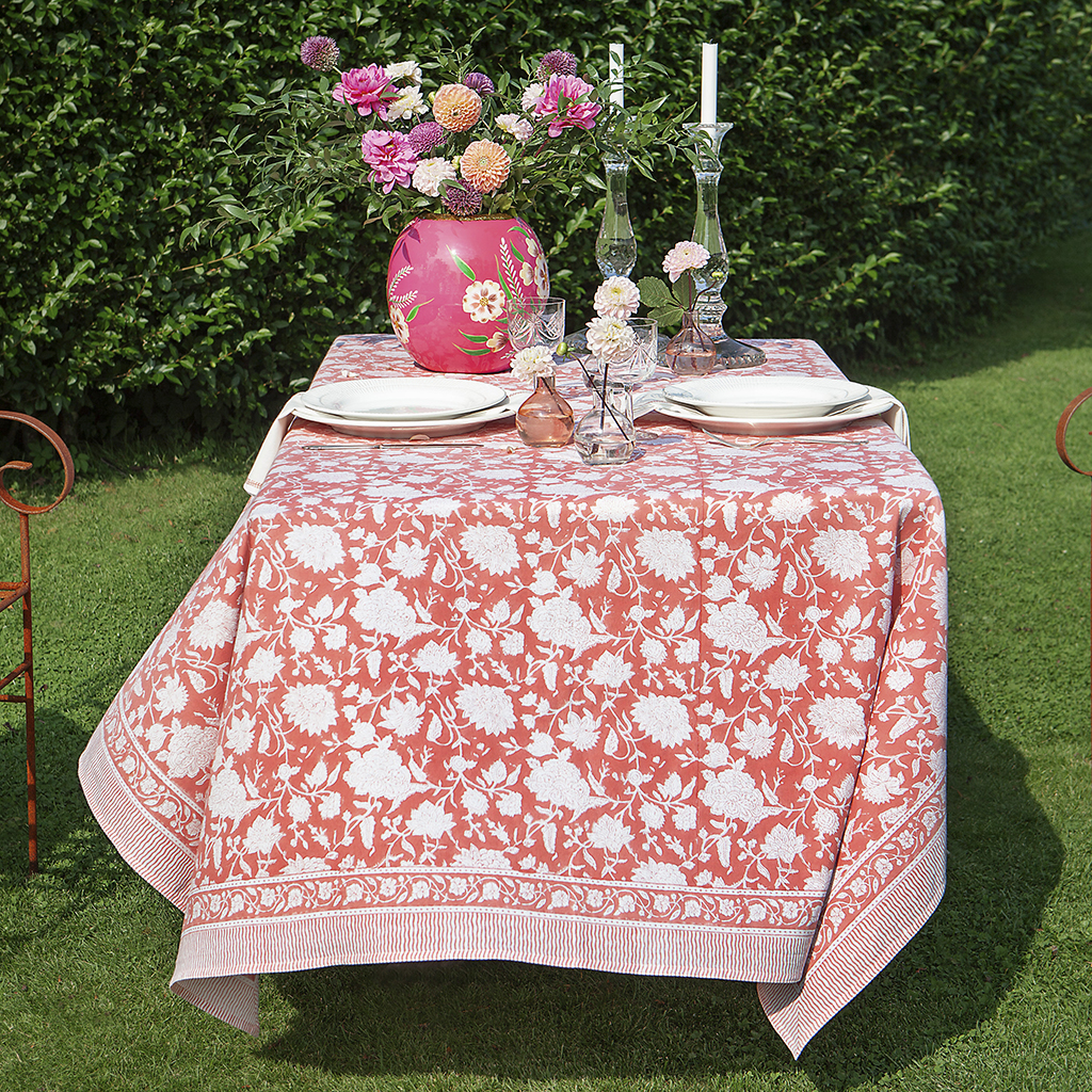 Chamois-bomullsduk-Indian Rose - 3