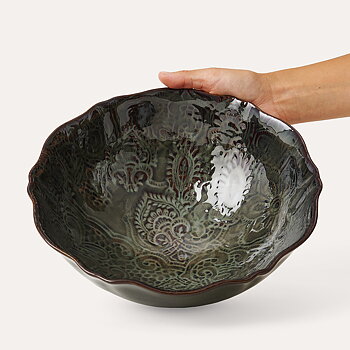 Sthål- Arabesque -skål 26cm-salladsskål 
