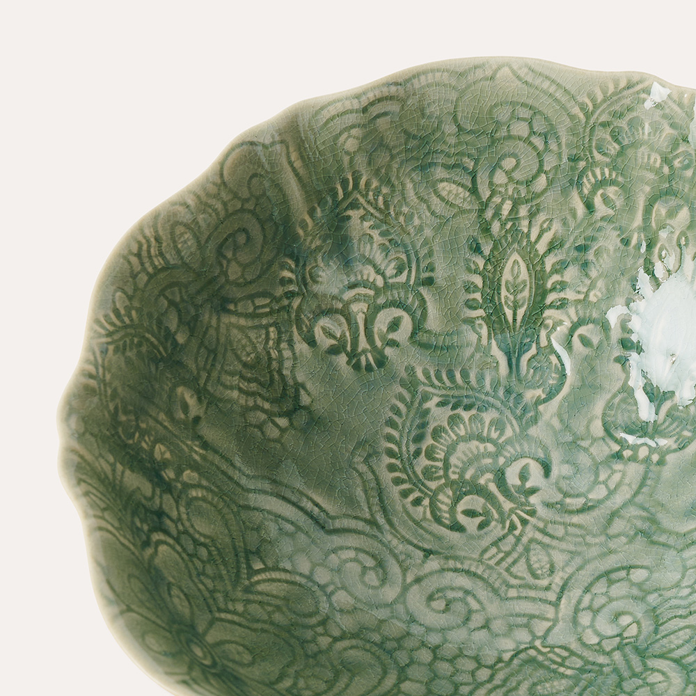 Sthål- Arabesque -skål 26cm-salladsskål  - 11