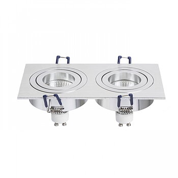 RENDL Pasadena 230V GU10 SQ II Borstad Aluminium