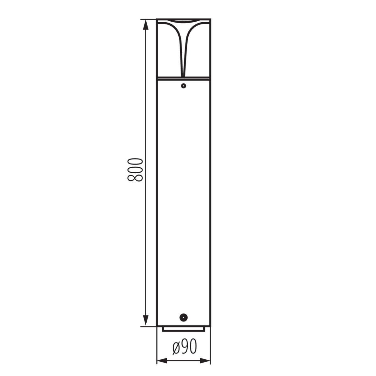 KANLUX PRESO Pollare 80 cm E27 - 3