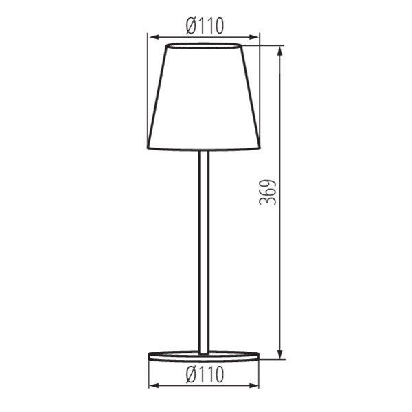 KANLUX INITA Bordslampa IP54 3000K - 7
