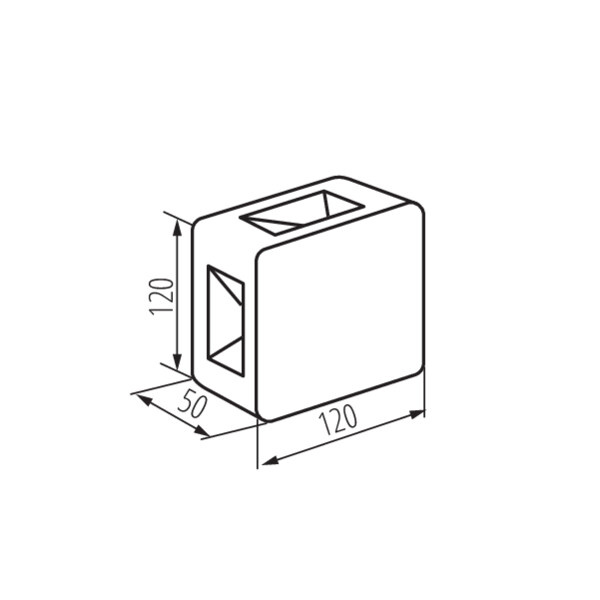 Kanlux 4-vägs Väggarmatur REFAZI LED 6W IP54 IK08 4000K svart - 4