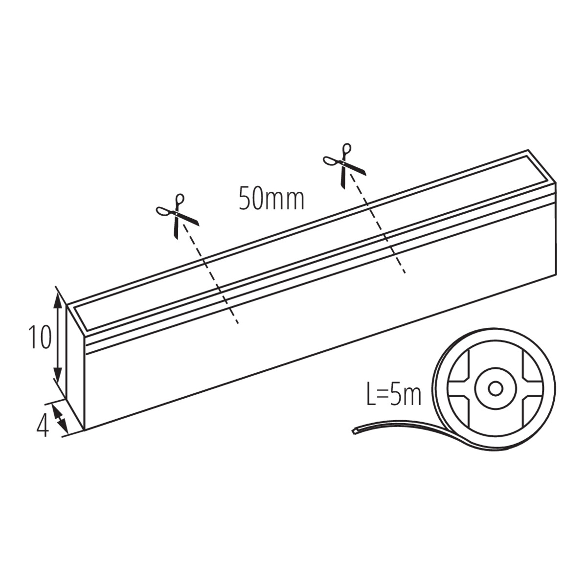 KANLUX LED NEON FLEX 24V DC 12W/m Single Color - 8
