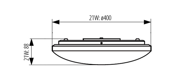 KANLUX Plafond Sanvi 21W IP44 3000K/ 4000K  - 2