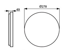 KANLUX Plafond Varso 18W Sensor IP54 4000K - 2
