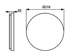 KANLUX Plafond Varso 18W Sensor IP54 4000K