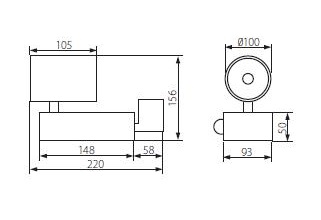 KANLUX Trako 3-fas COB 20W 4000K - 2