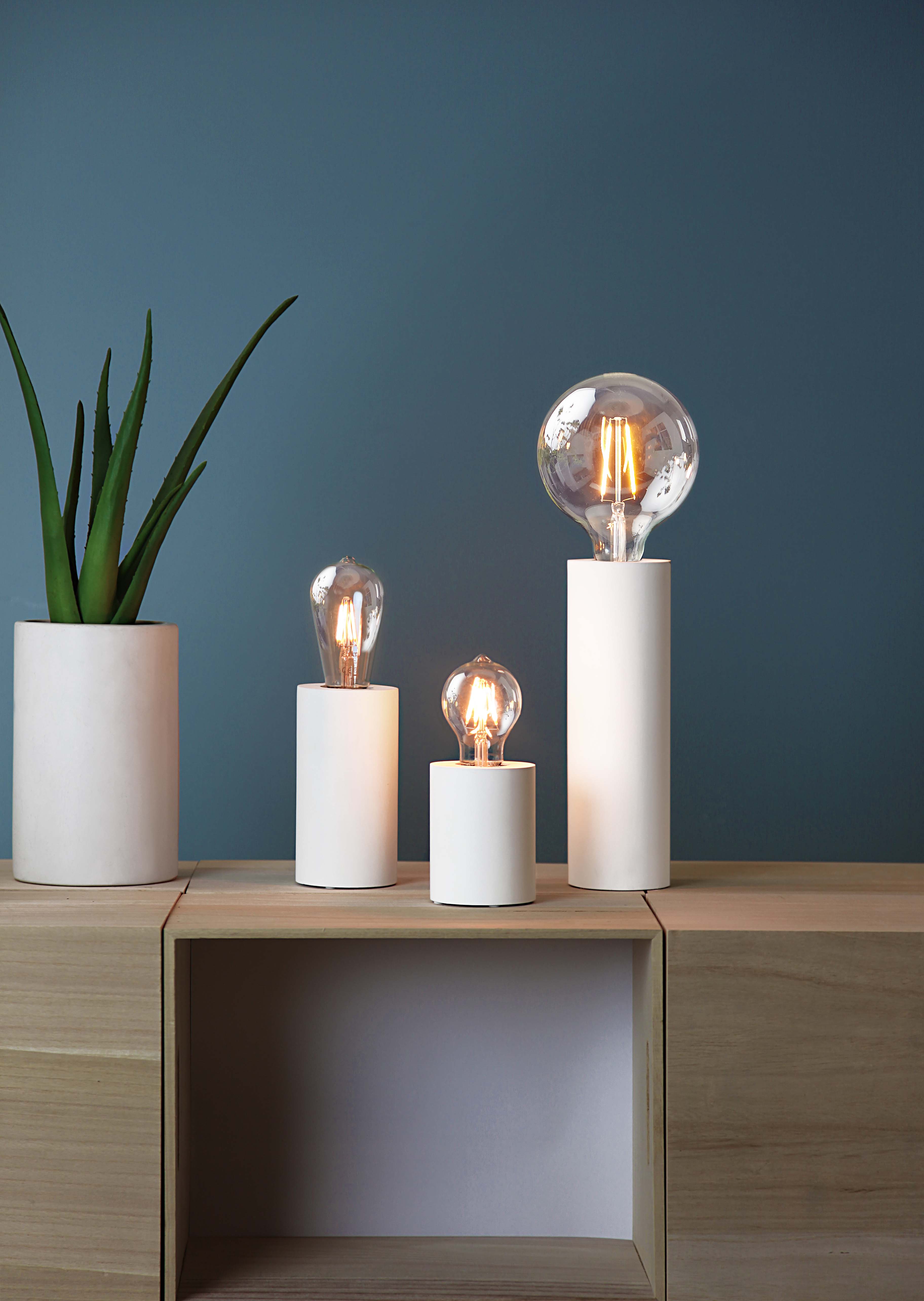 STAR TRADING Tub Lampfot Vit 10/15 cm - 3