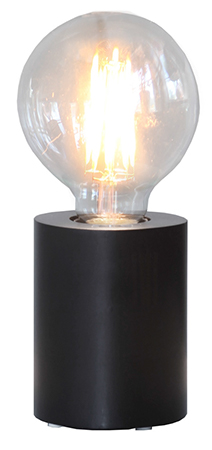 STAR TRADING Tub Lampfot Svart 10 cm - 4