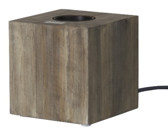 STAR TRADING Kub E27 Lampfot&nbsp;Brun