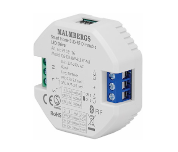 MALMBERGS Bluetooth Smart LED Drivdon CC/CV inkl RF