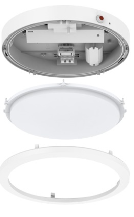 Plafond BLÅTT ljus 15W IP65+IK10 - 4