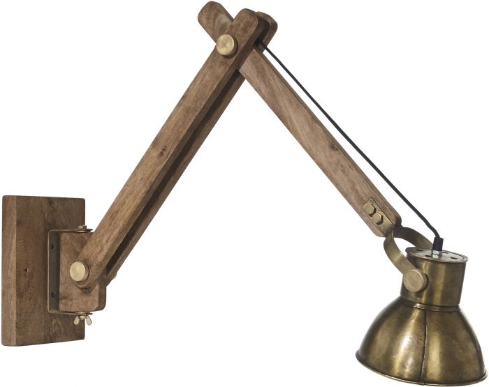 ASHBY VÄGGLAMPA Pale Gold