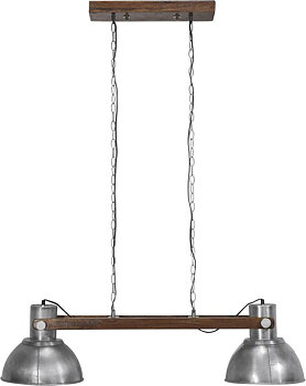 PR HOME Ashby Ceiling Double Pale Silver 110 cm