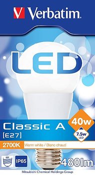 VERBATIM LED 7,5W (40W) 2700K Dimbar