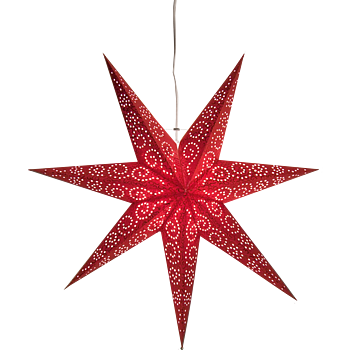 STAR TRADING Pappersstjärna Antique Röd 60 cm