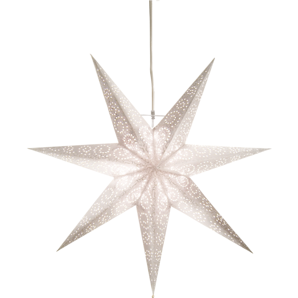 STAR TRADING Pappersstjärna Antique Vit 60 cm 60 cm