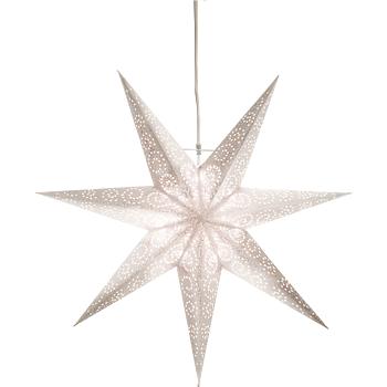 STAR TRADING Pappersstjärna Antique Vit 60 cm 60 cm