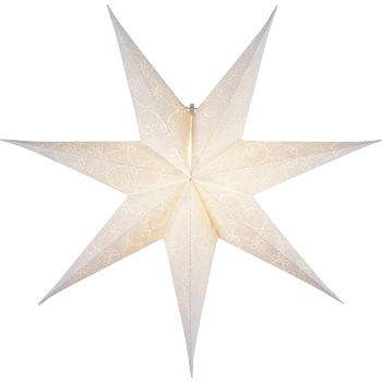 STAR TRADING Pappersstjärna Decorus Vit 63 cm