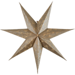 STAR TRADING Pappersstjärna Decorus Guld 63 cm