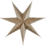 STAR TRADING Pappersstjärna Decorus Guld 63 cm
