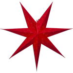 STAR TRADING Pappersstjärna Decorus Röd 63 cm