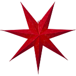 STAR TRADING Pappersstjärna Decorus Röd 63 cm