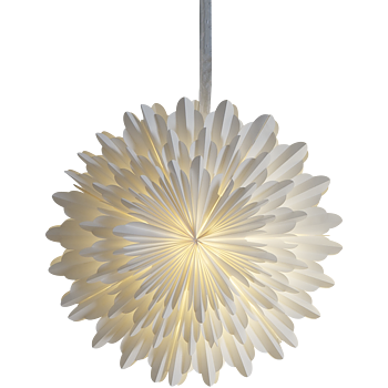 STAR TRADING Pappersstjärna Snow Vit 50 cm